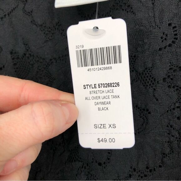 Soma‎ Tank Top Womens XS NWT All Over Stretch Lace Tank - Picture 5 of 10
